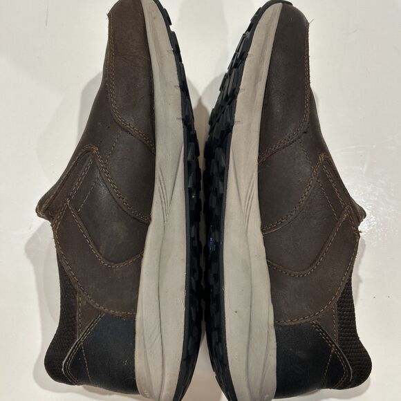 Nunn Bush 10.5 W Bloom Brown Nubuck Leather Slip On Loafer Sneakers Comfort Shoe - Picture 10 of 15